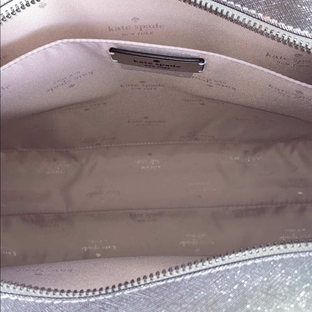Kate Spade Kenzie Silver Metallic Purse & Wallet - Picture 7 of 16